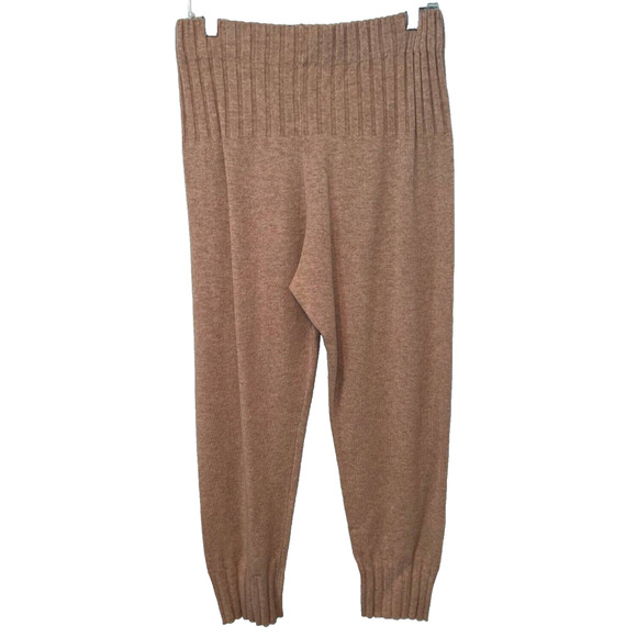 Leo & Ugo Womens Pants Beige Size 5 High Rise Wide Leg Dress Pant 100% Wool - Picture 3 of 7